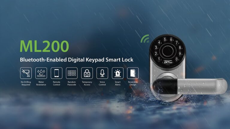 Découvrez comment le verrou intelligent ZKTeco ML200 transforme la sécurité des maisons et des locations AirBnB